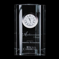 Ellesworth Crystal Clock Award (4 1/8"x6"x1")